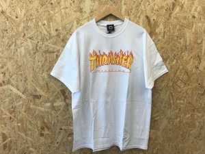 画像1: *[在庫処分SALE] THRASHER - FLAME LOGO (WHT) (1)