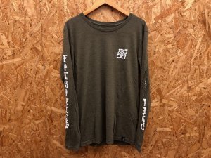 画像1: *Fit Kanji L/S Tee (Military Green) (1)