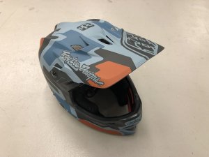 画像1: *[在庫処分SALE] Troy Lee D3 Fiber Lite Helmet (Speedcode Blue/Black) (1)