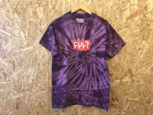 画像1: *Cult Logo18 Tee (Maroon Tie-Dye) (1)