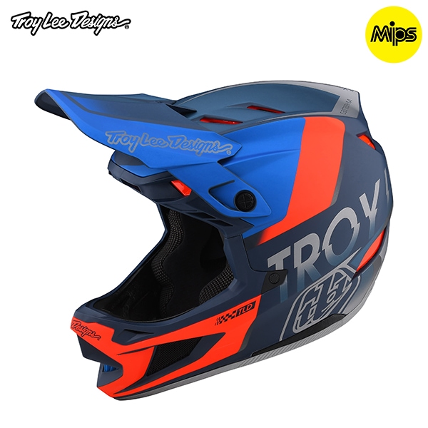 SALE] Troy Lee Designs D4 Composite Helmet (Qualifier Slate Red) - BMX SHOP  CAVE