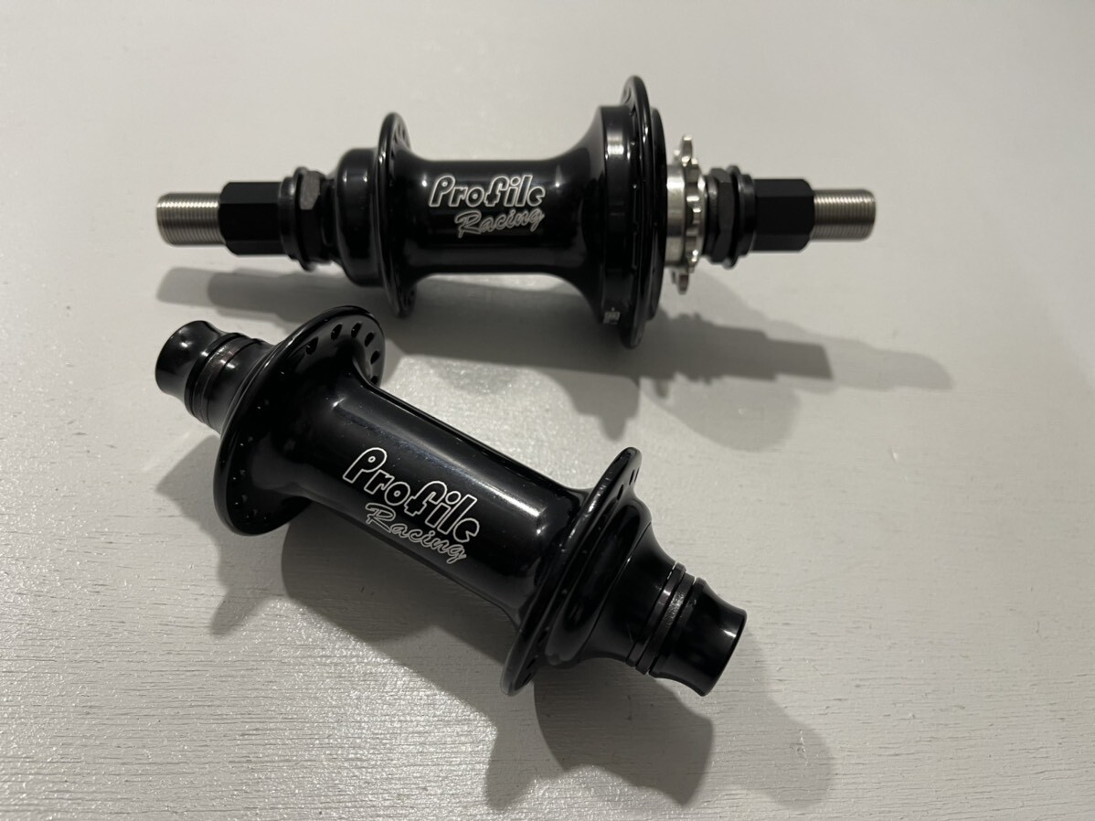 Profile Elite Hub Set [14mm Ti Axle,9T Titan,Black] - BMX SHOP CAVE